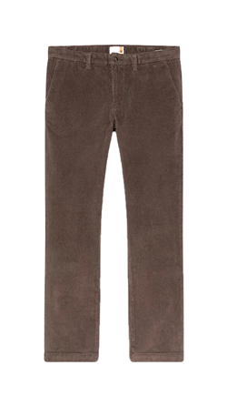 PANTALONI IN VELLUTO COSTE CLAREMONT MARRONE